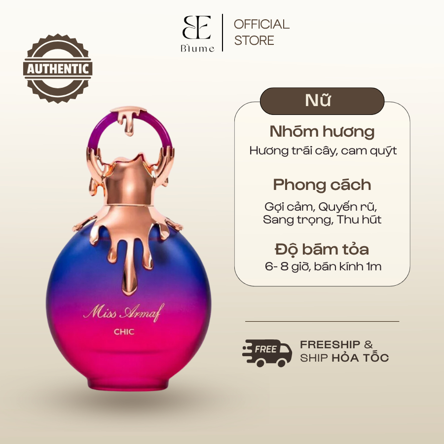 [ Mẫu Thử 10ML ] Nước hoa Nữ Miss Chic mùi sang trọng - Blume Tiệm Nước Hoa