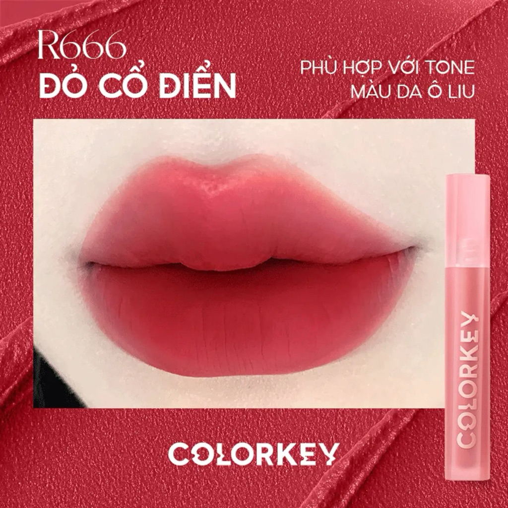 [Son Vỡ Box] Son Mịn Lì Nhung Color.Key( Đọc kĩ mô tả)