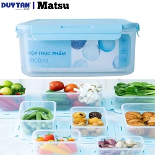 ♻️combo hộp matsu 2800ml chữ nhật đựng thực phẩm duy tân, nhựa pp an toàn lò vi sóng 🌱duytanstore🌱