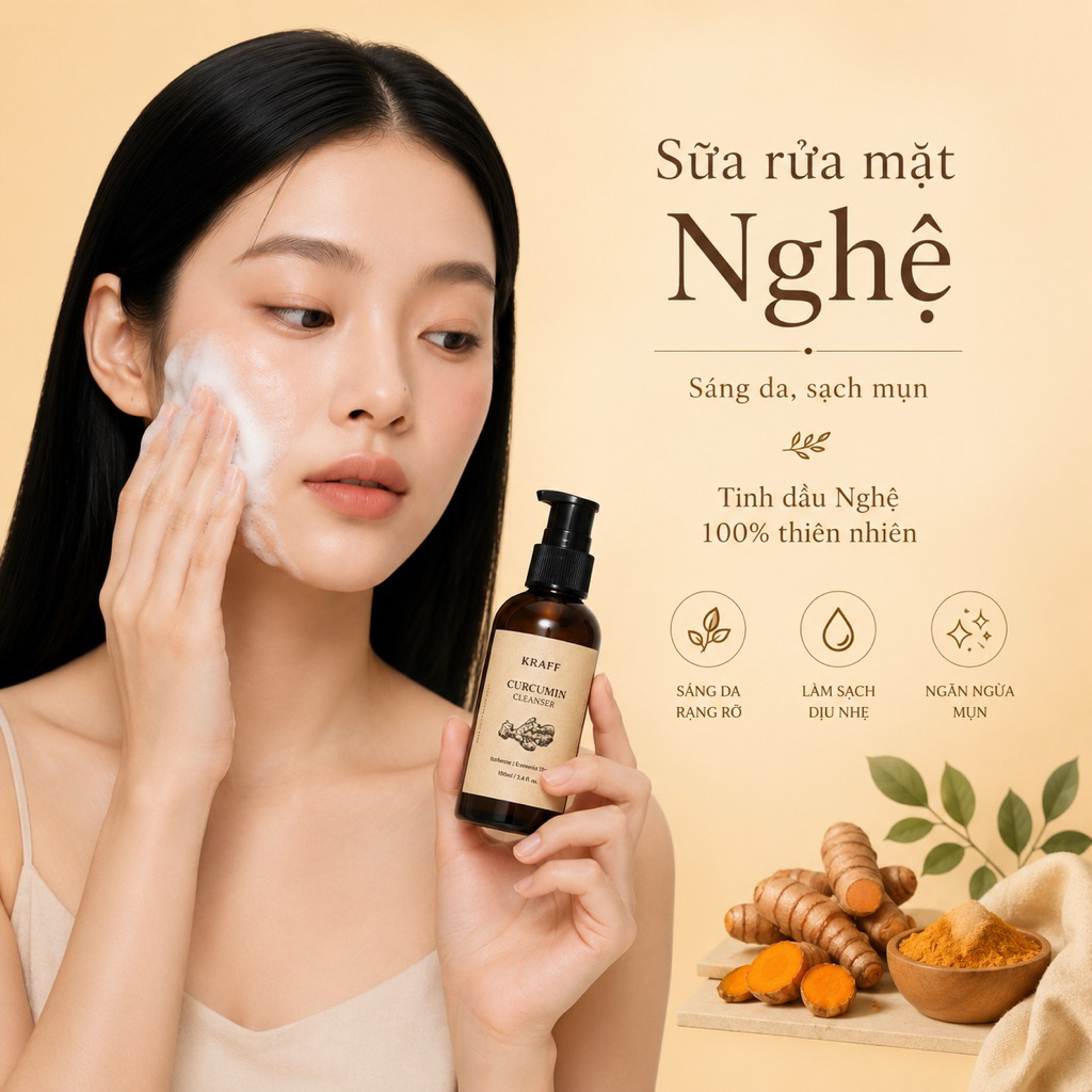 Sữa Rửa Mặt Nghệ - Căng mịn hồng hào