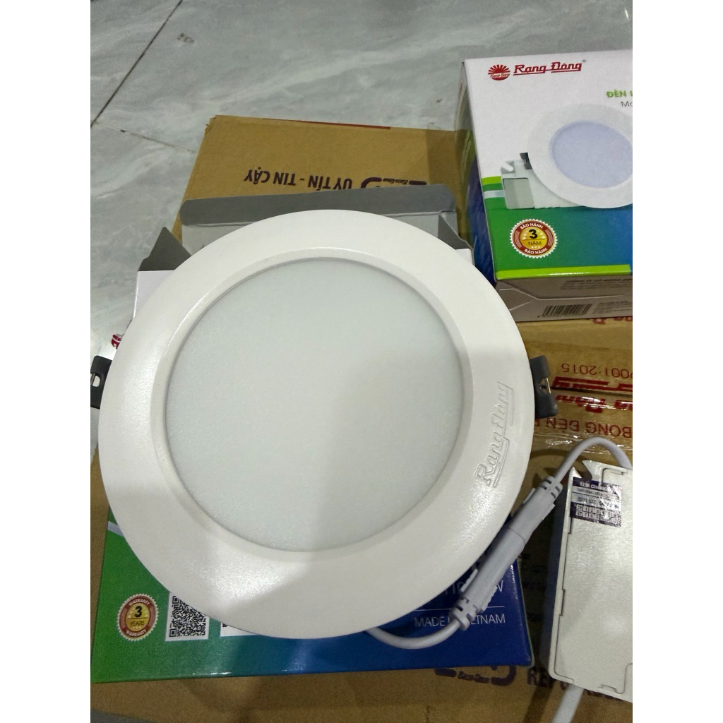 Đèn Led âm trần downlight AT04 Rạng Đông, đế nhôm đúc cao cấp, bảo hành chính hãng 24 tháng