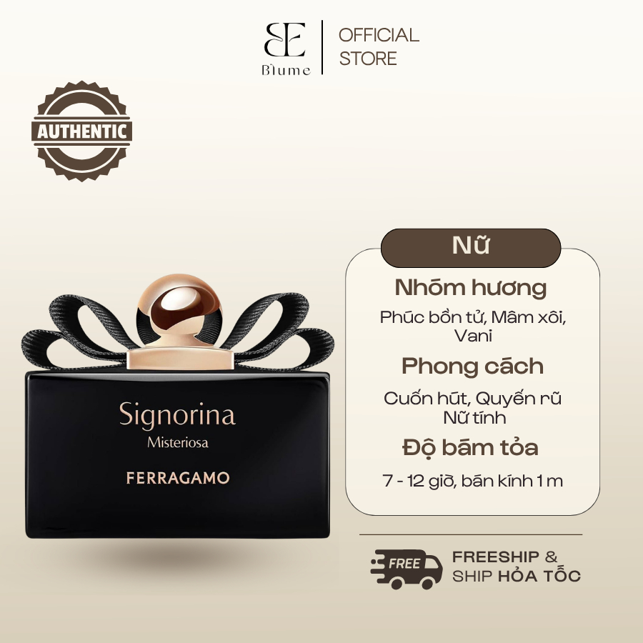 [ Mẫu Thử 10ML  ] Nước hoa NỮ SIGNORINA ĐEN mùi ngọt ngào - Blume Tiệm Nước Hoa