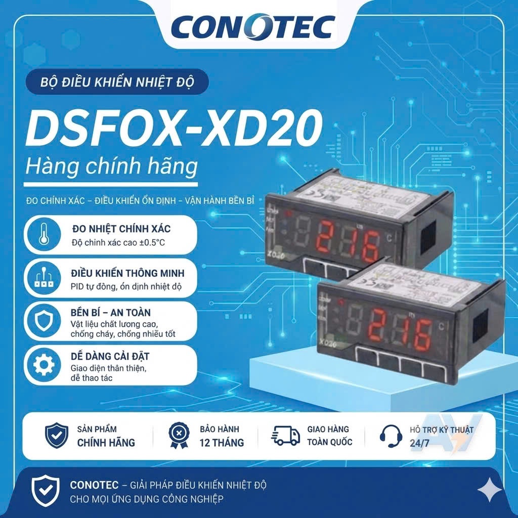 DSFOX-XD20, Bộ điều khiển nhiệt độ Conotec DSFOX-XD20