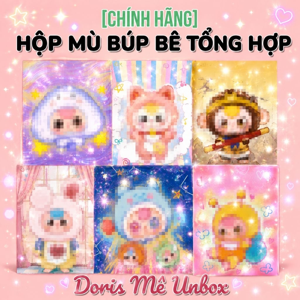 [THANH LÝ NGHỈ BÁN] BB3 Hộp Mù cung hoàng đạo, hải sản, cổ tích, gương thần, v3 mini... NEW NGUYÊN S