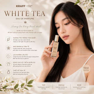 NƯỚC HOA WHITE TEA 15ML - TRÀ TRẮNG THANH MÁT DUYÊN DÁNG