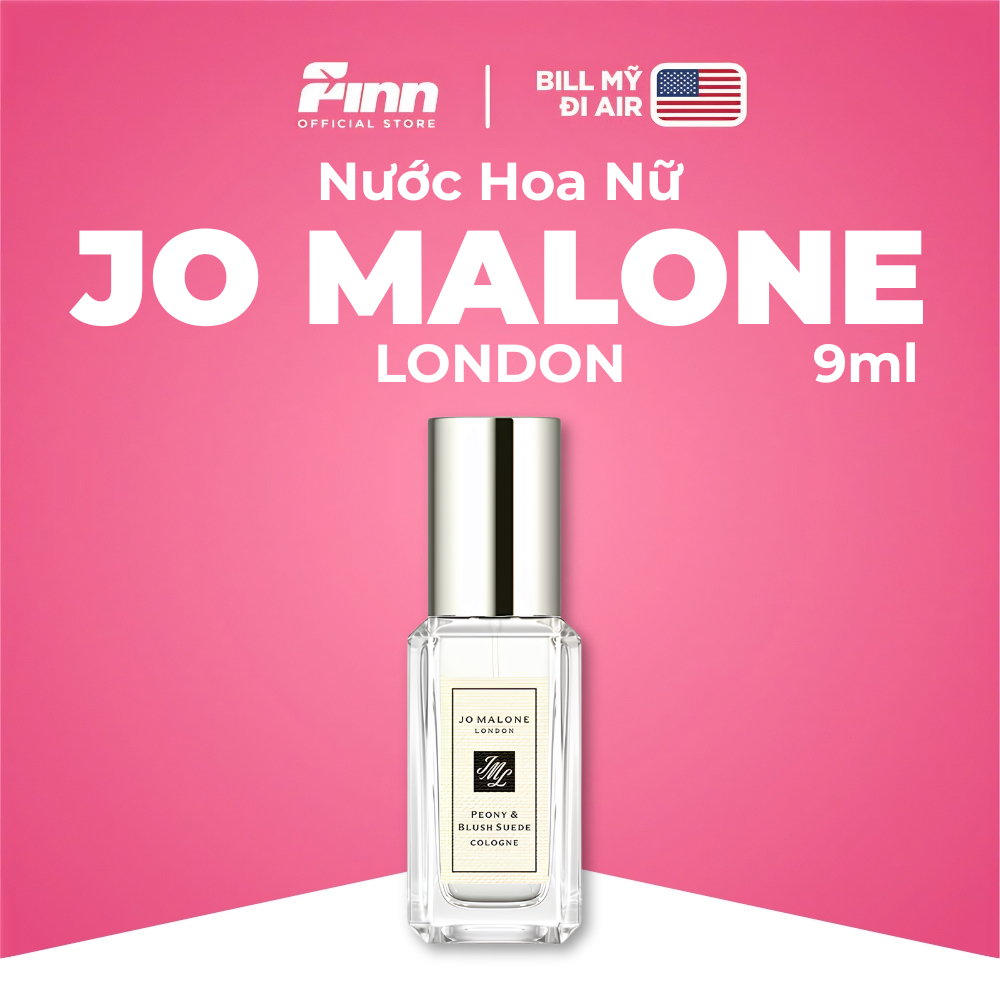 [BILL MỸ AIR] Nước Hoa Nữ Mini Jo Malone Peony & Blush Suede Cologne 9ml - Hương Thơm Sang Trọng, Nữ