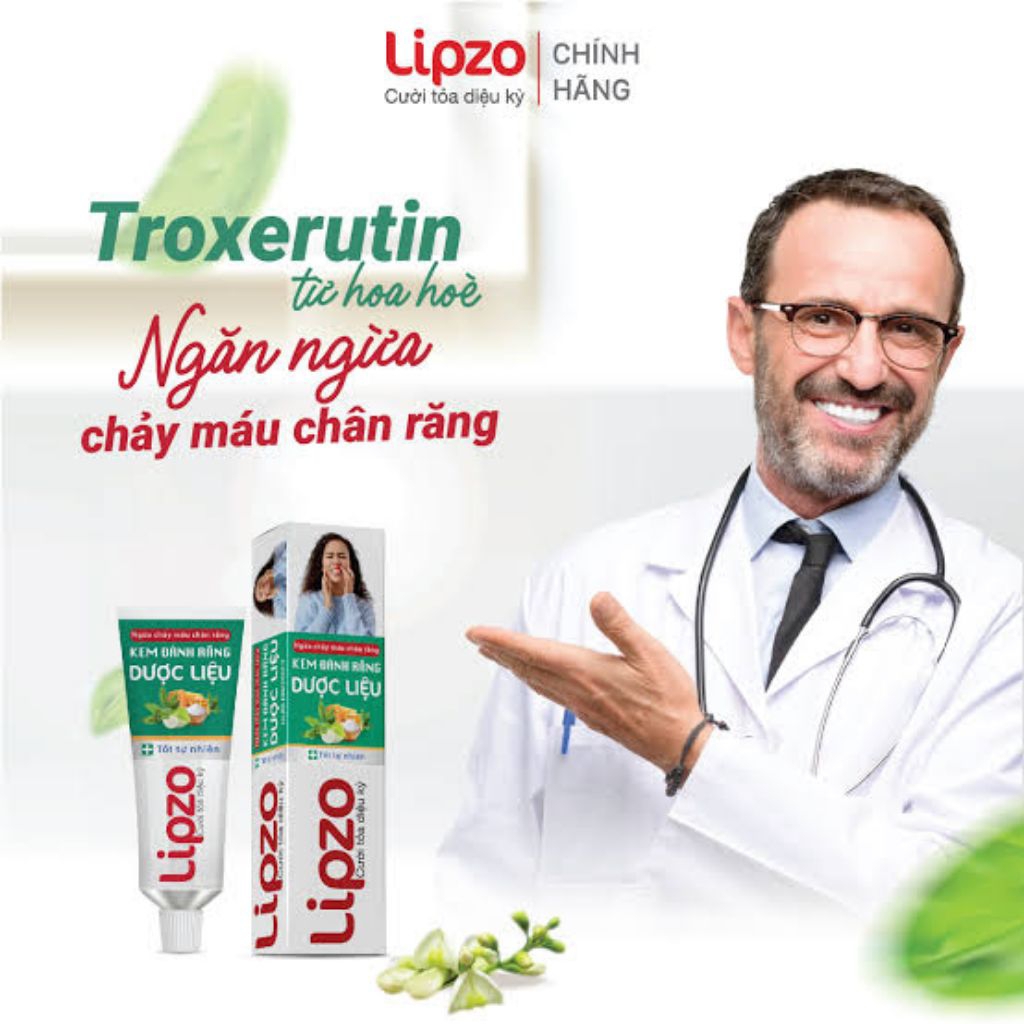 Kem Đánh Răng Dược Liệu Lipzo bảo vệ răng và nướu 110g