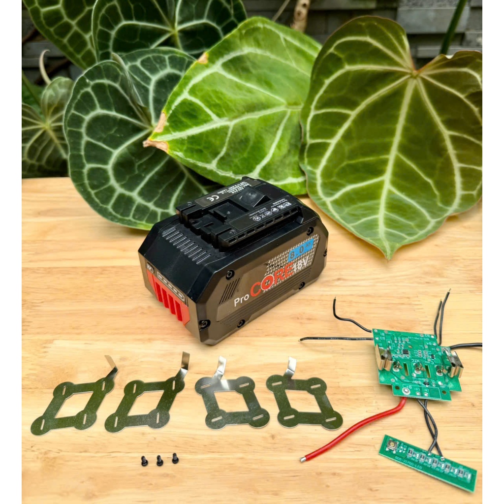 Vỏ mạch Bosch 5s- 2P 18v lắp 10 cell 21700.