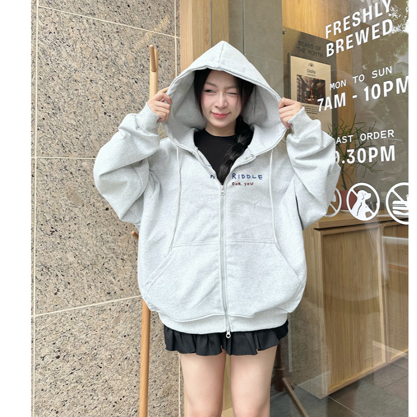 [ MẪU MỚI ] ÁO HOODIE ZIP BOXY Thêu  Khoá kéo 2 chiều in Amadus Club nỉ bông + chân cua form unisex 