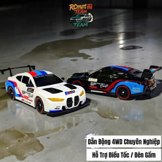 Xe điều khiển RC Drift Police 1/24 4WD, tốc độ cao +25km có đèn và vỏ cứng bền bỉ