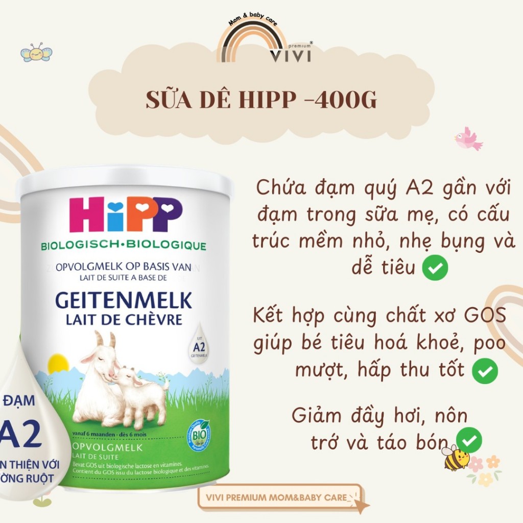 Sữa dê HiPP Organic - (400g)
