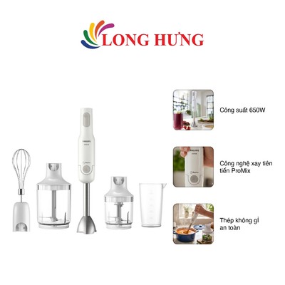Máy xay sinh tố cầm tay Philips HR2537/00 - Hàng chính hãng