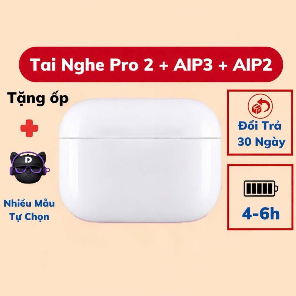 Tai Nghe Bluetooth PRO2 Không Dây Thế Hệ Mới ,Đàm Thoại Hai Chiều,Pin Trâu 6H-8H ,Chính Hãng A1CURA