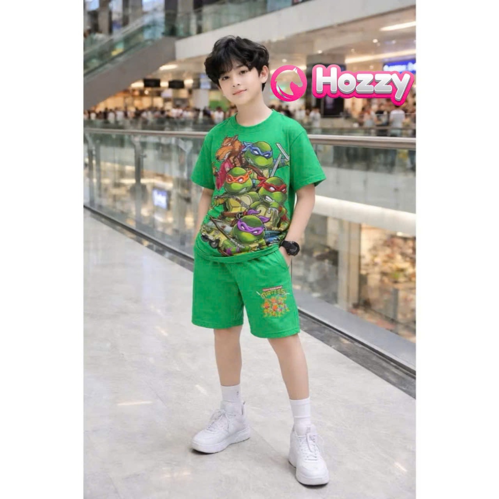 (23-58kg) Bộ thun cộc tay bé trai size đại Hozzy chất thun cotton 100% mềm mại thoáng mát
