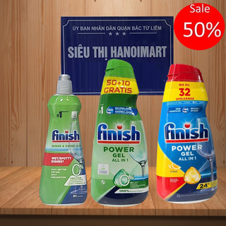 Xà phòng rửa bát Finish Gel dùng cho Máy rửa Bát, Nước rửa bát Finish Gel 1.3L, Gel rửa bát Finish 650ml cho máy