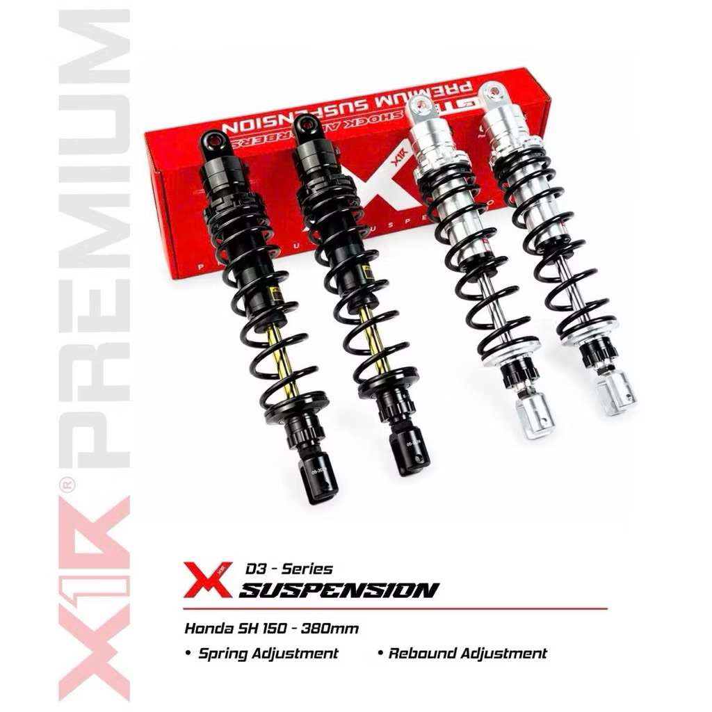 Phuộc D3 X1r mẫu Daytona gắn Shvn sh125 sh150 AB160 AB4val Quantum Datbike Vinfas Feliz - phụ kiện t