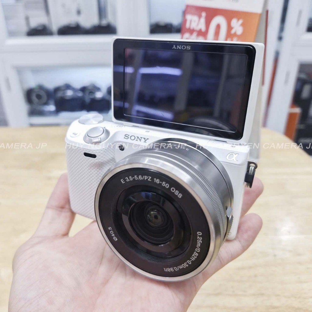 Máy ảnh Sony Nex 5R, Nex 5T, 16 Megapixel , Màn hình cảm ứng lật Selfie , ống kính Sony 18 55 nhỏ gọ