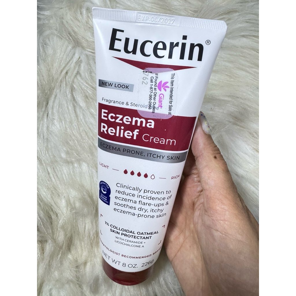 (Xách tay Mĩ)(Date 6/207) Kem dưỡng Eucerin Eczema Relief Cream 226g