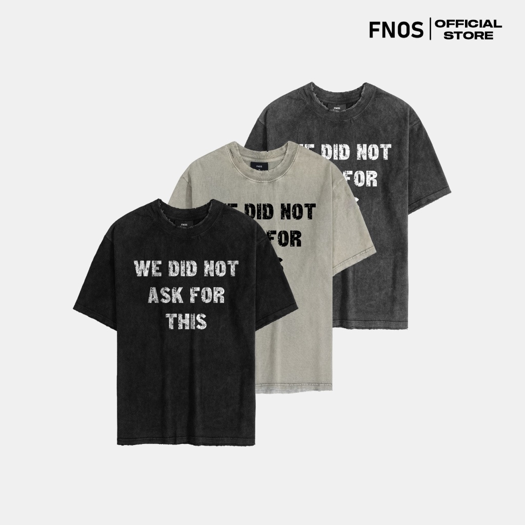 ÁO WHO ASKED’ VINTAGE TEE – BLACK