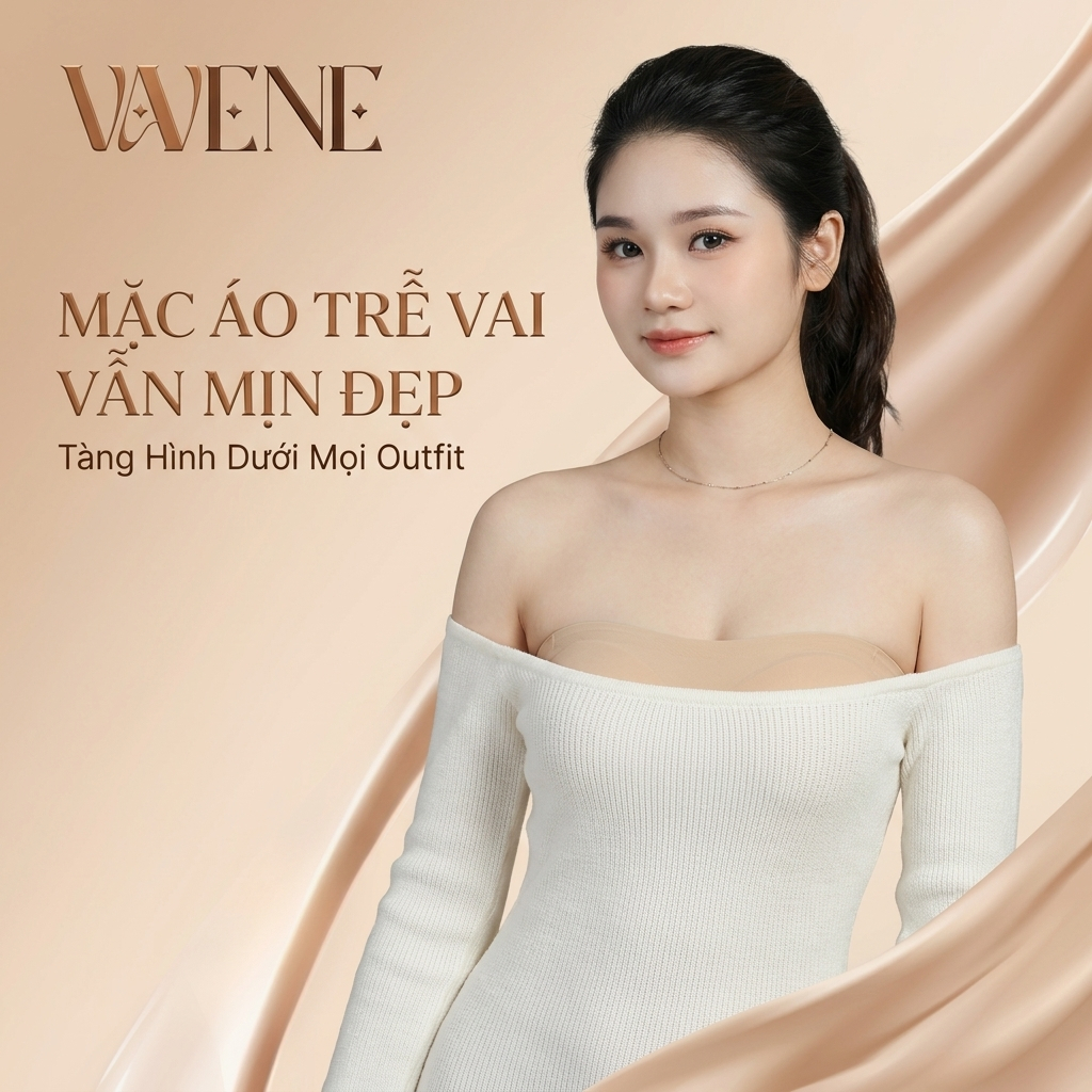 Áo lót quây, áo su kem nền TÀNG HÌNH cao cấp đệm 1,5cm, AL19 không viền chống tụt có đệm mút chống xệ | BigBuy360 - bigbuy360.vn