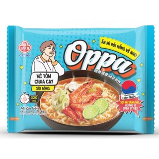 Siêu Sale Thùng 30 gói Mì Oppa Otoki Các Loại (Tương đen, Hành phi, Tôm Chua Cay, Bò Hầm)