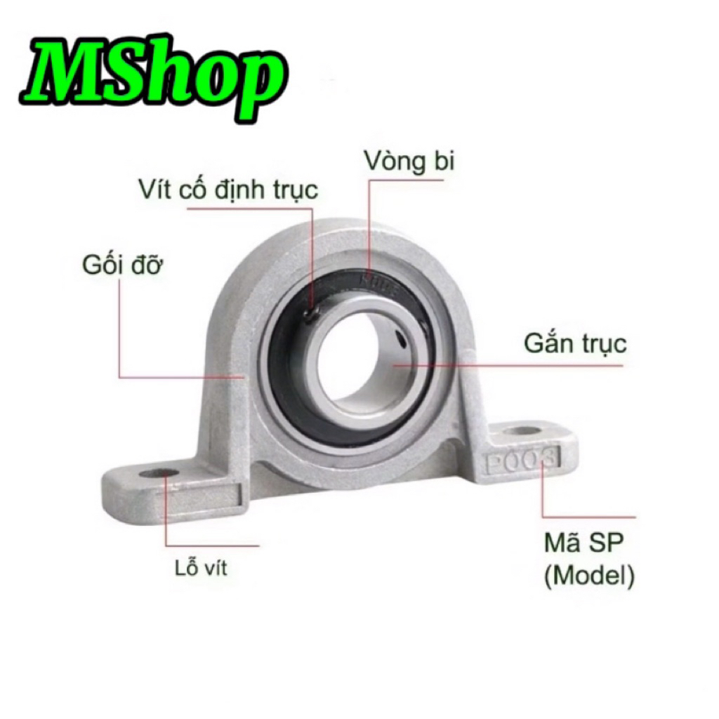 [C.Thơ] BẠC ĐẠN ĐỨNG, GỐI ĐỠ VÒNG BI 10MM 8MM