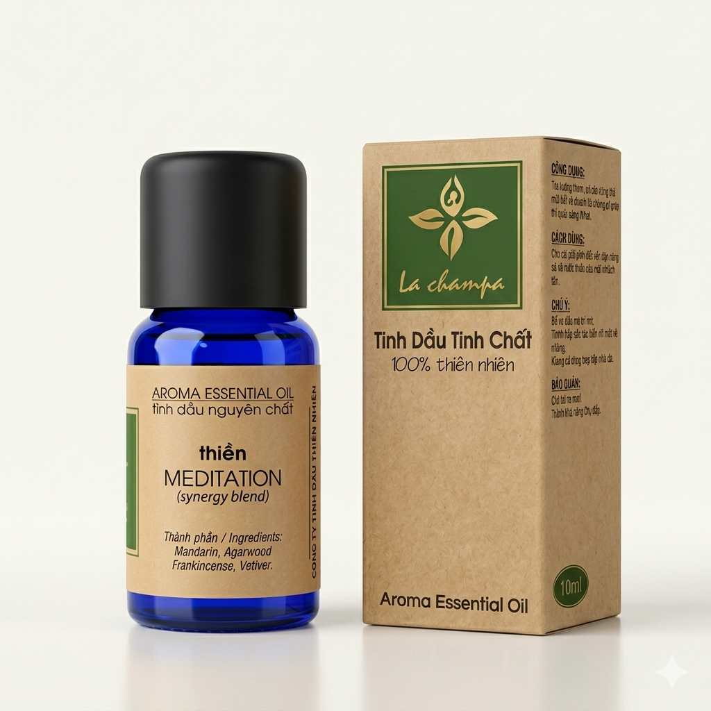 Tinh dầu Thiền Meditation Oil hiệu Lachampa thiên nhiên và nguyên chất, giúp tĩnh tâm và bình an