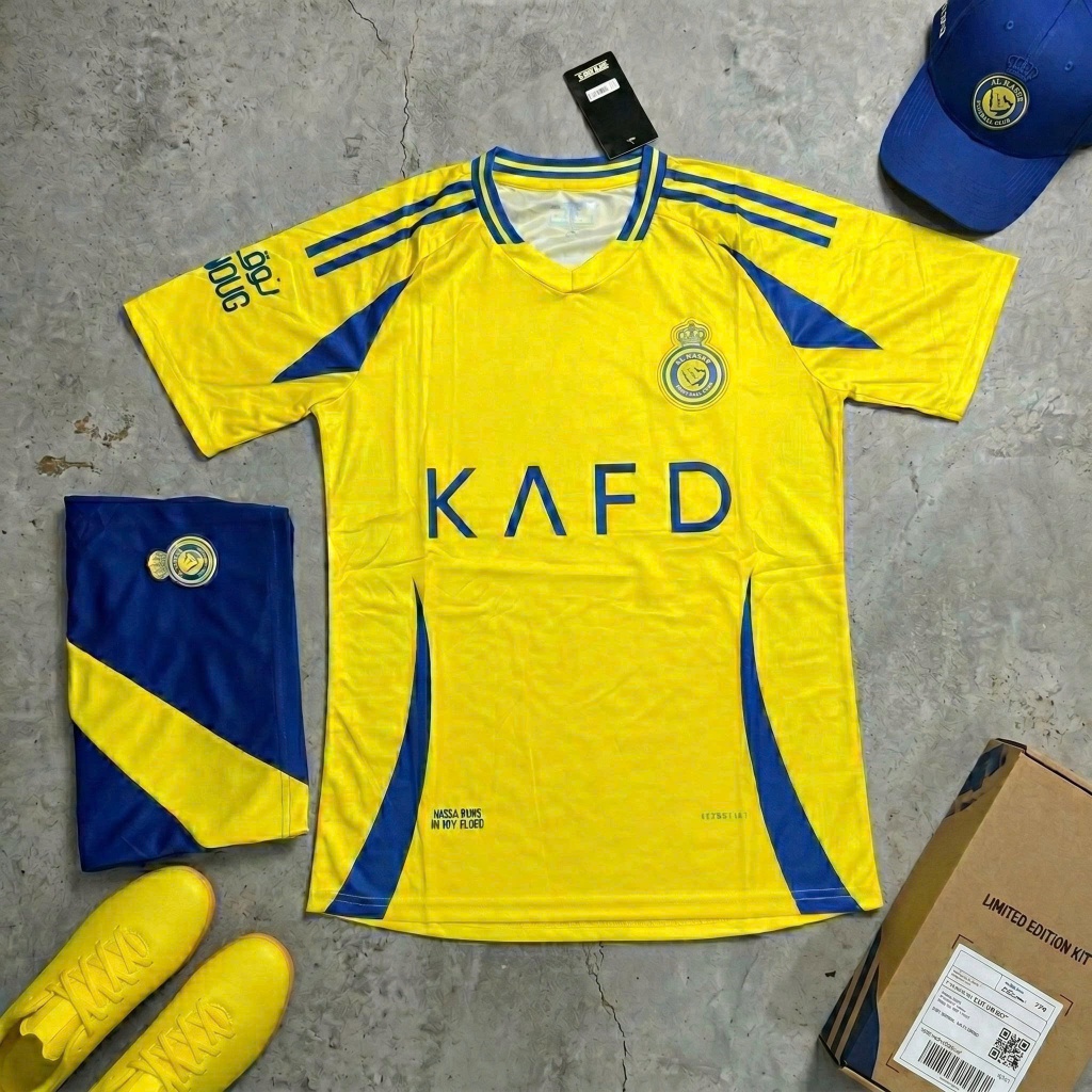 Áo đá bóng Al Nassr sân nhà 2024 - 2025 màu vàng