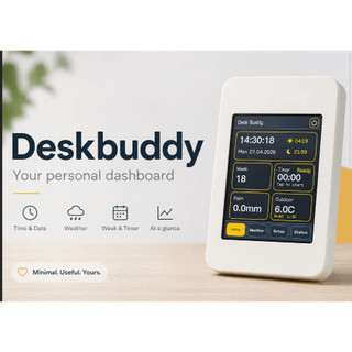 Vỏ In 3D DeskBuddy ESP32 CYD 2432S028 Smart Dashboard Để Bàn