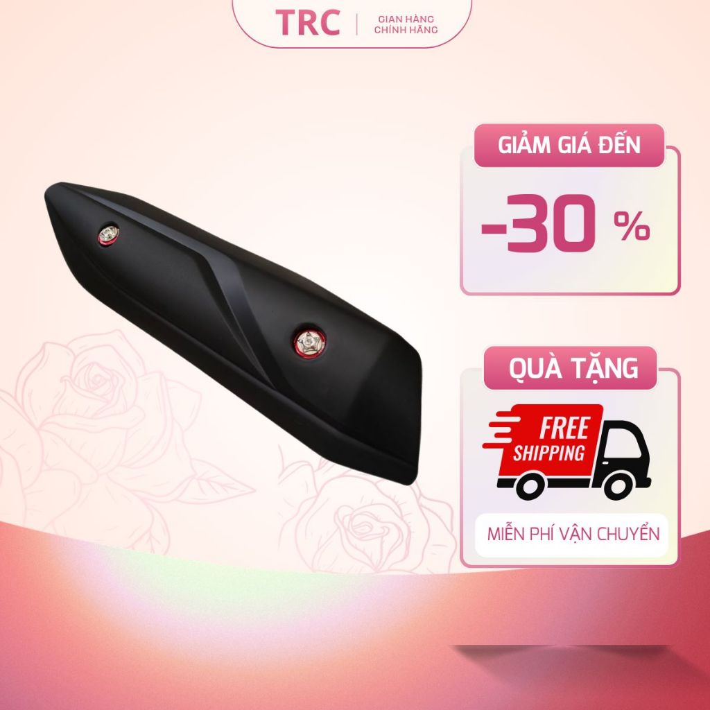 Ốp pô xe Vision các đời loại tốt vision 2014-2020 vision 2021-hiện tại kèm ốc salaya + lông đền đỏ