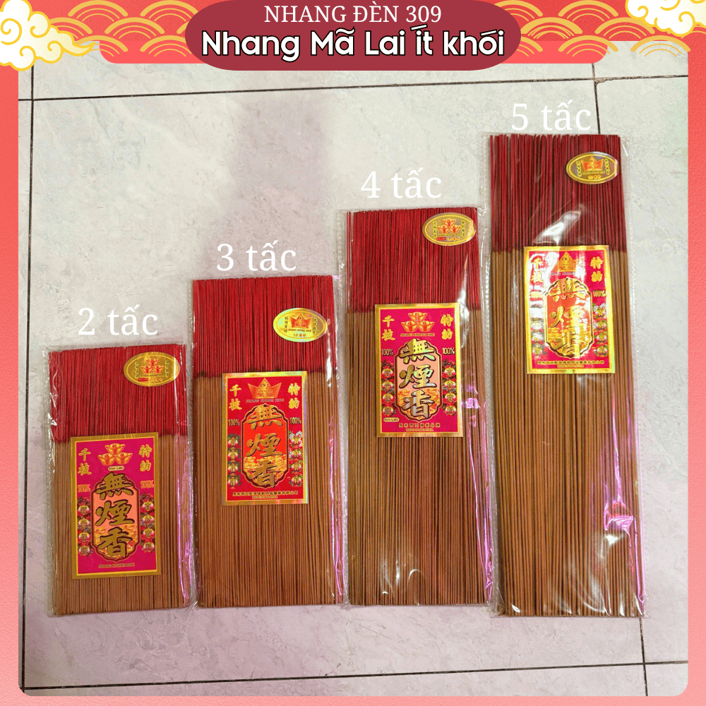Nhang ít Khói Malaysia Cao Cấp – Nhang Tài Lộc Không Mùi Ít Khói, ít tàn, cháy lâu