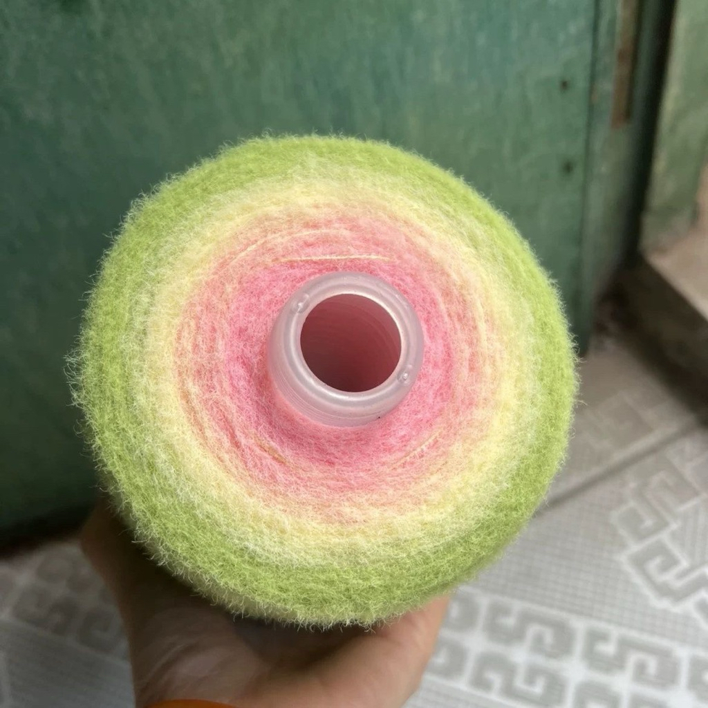 Cloud Candy Chập 3 Loang cầu vồng Màu Pastel 500Gr Siêu Mềm | Len Móc Khăn Áo Choàng DIY Handmade