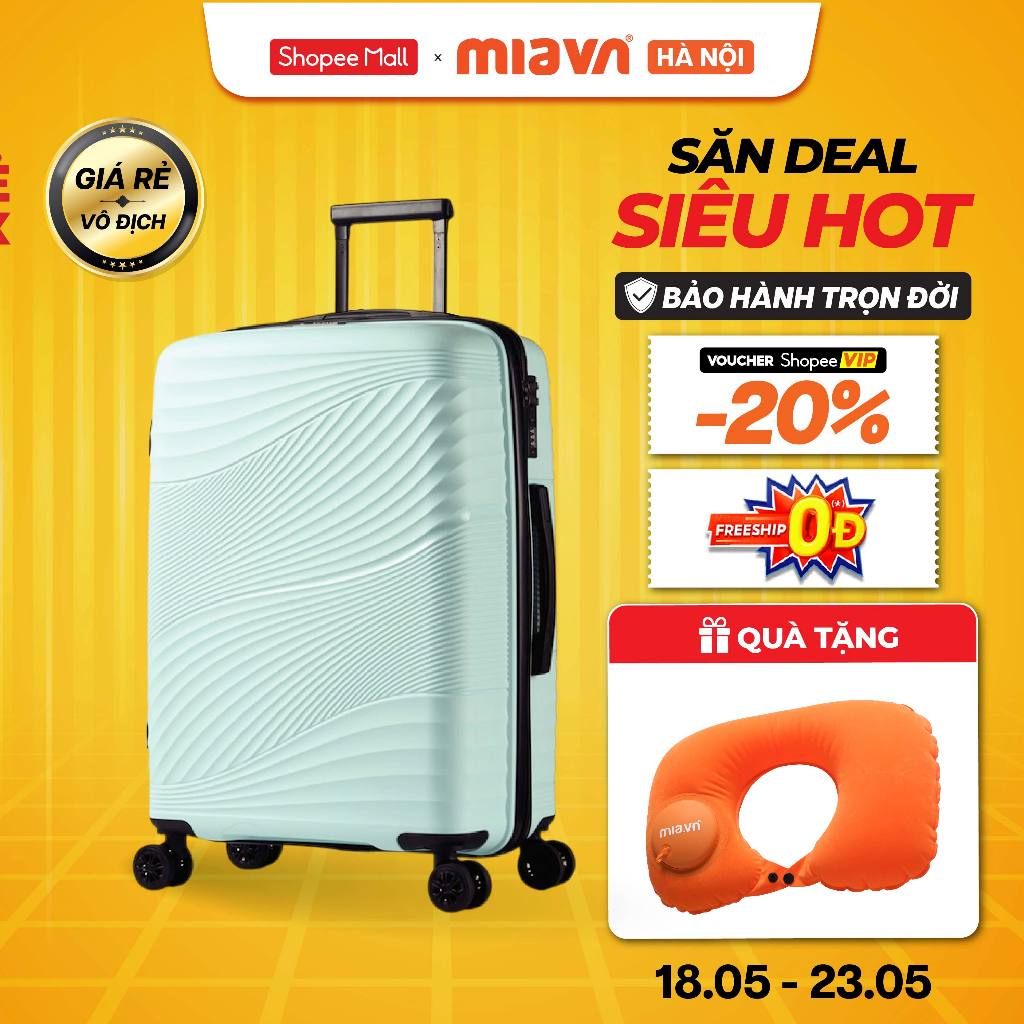 [🔥HOT DEAL] Vali Kéo MIA Du Lịch ZENI - Size 19/24 Inch, Nhựa PP Hạn Chế Bể Vỡ, Khoá Số, Bảo Hành Tr