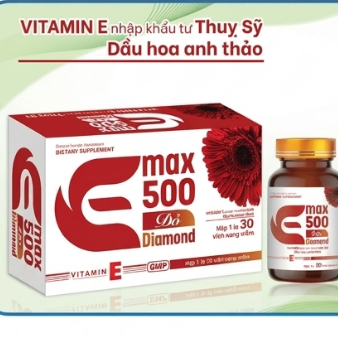 Bổ sung Vitamin EMAX 500 Đỏ Diamond