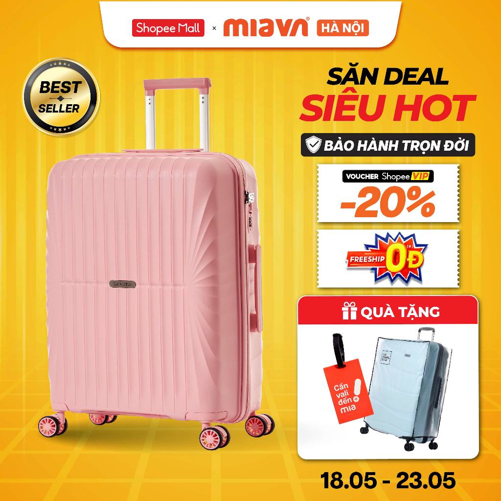 [⚡️DEAL HỜI] Vali Kéo MIA Du Lịch JUDEN - Size 20/24/28 Inch Nhựa PP Chịu Lực, Hạn Chế Va Đập, Khoá 