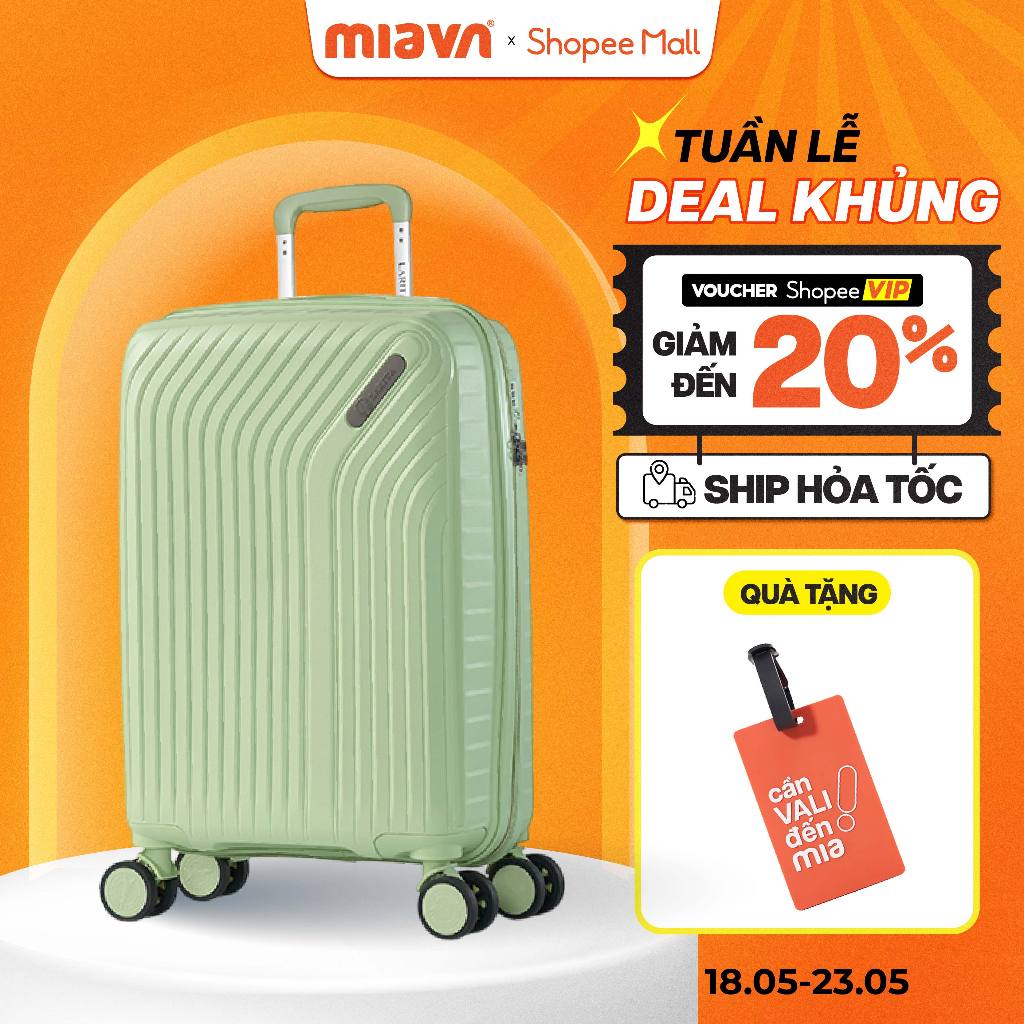 Vali Kéo MIA Du Lịch Larita RICO - Size 20/24/28, Nhựa PP Siêu Bền, Hạn Chế Bể Vỡ, Khoá Số TSA, Bảo 