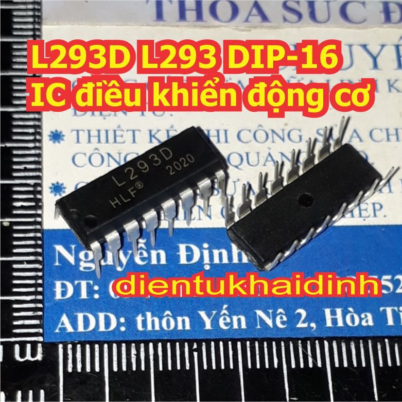 3 con L293D L293 DIP-16 IC điều khiển động cơ KDE1352