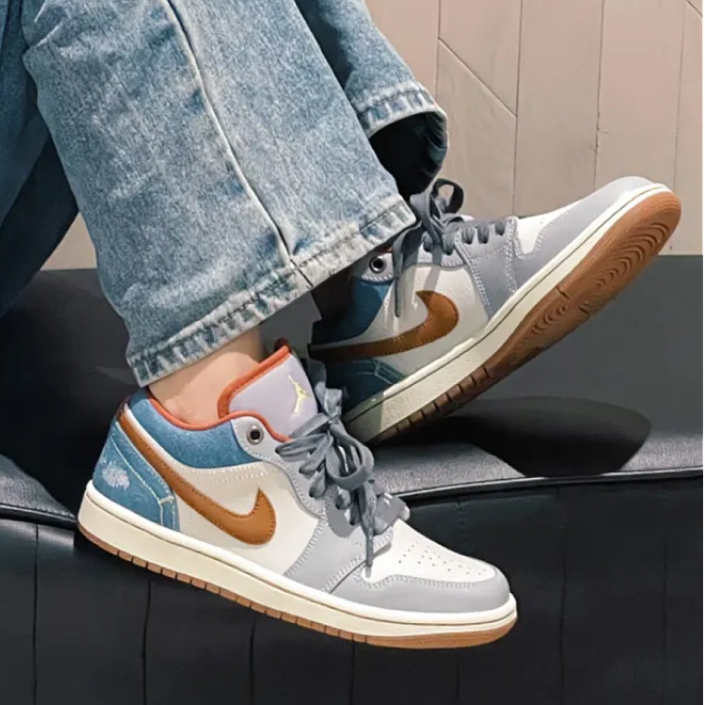 Giày Nike Air Jordan 1 Low Phantom Denim