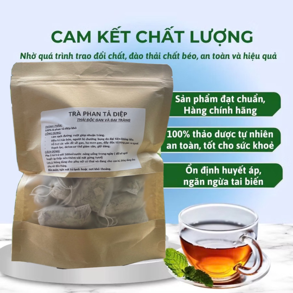 [ Giảm 50%] Smart A - TRÀ Thải Độc Thảo Dược -  Thải độc đại tràng 20 túi lọc uống 20 Ngày