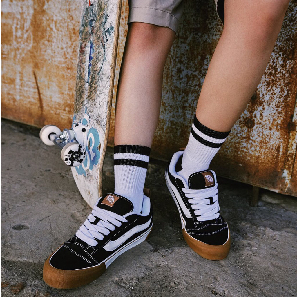 Giày Vans Knu Skool Gum Bumper Black