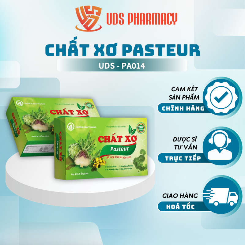Ống Uống Chất Xơ Pasteur Bổ Sung Chất Xơ, Hỗ Trợ Giảm Táo Bón Cho Trẻ Em, Bà Bầu, Người Ít Ăn Rau