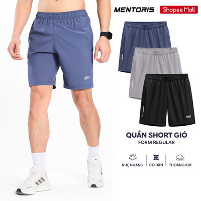 COMBO 3 Quần Short Nam MENTORIS, Quần Đùi Nam Vải Gió Thoáng Khí,Mền Nhẹ,Form Vừa Vặn CB3.MASR25S001