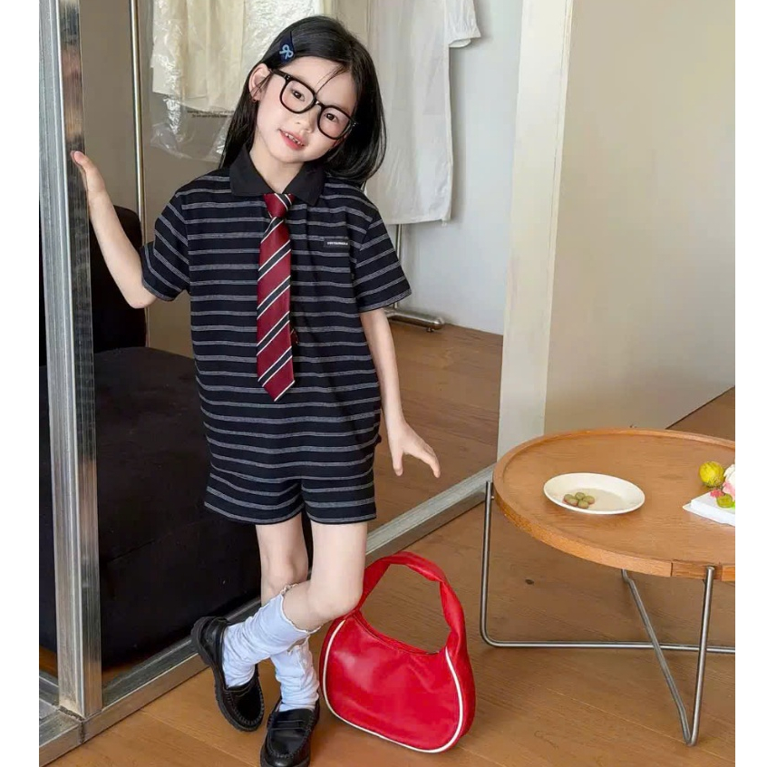 AMBB KIDS - Bộ quần áo Polo cộc tay chuẩn AMBB chính hãng xuất xứ Quảng Châu sz 2-12 tuổi (HK KIDS 2