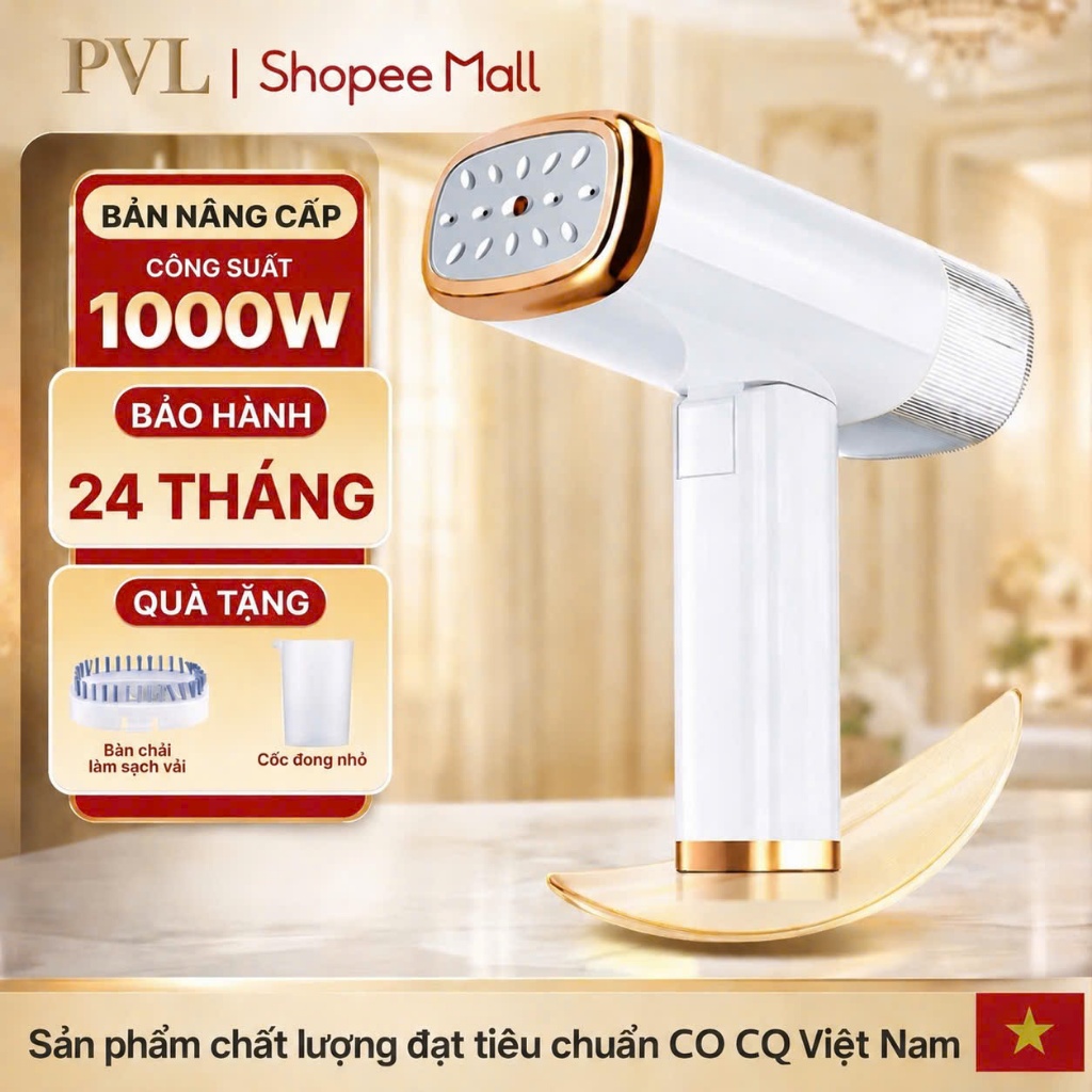 Bàn ủi Hơi Nước Cầm Tay PVL TQ-103 thích hợp Cho Mọi Loại Vải, Bàn ủi Cầm Tay…