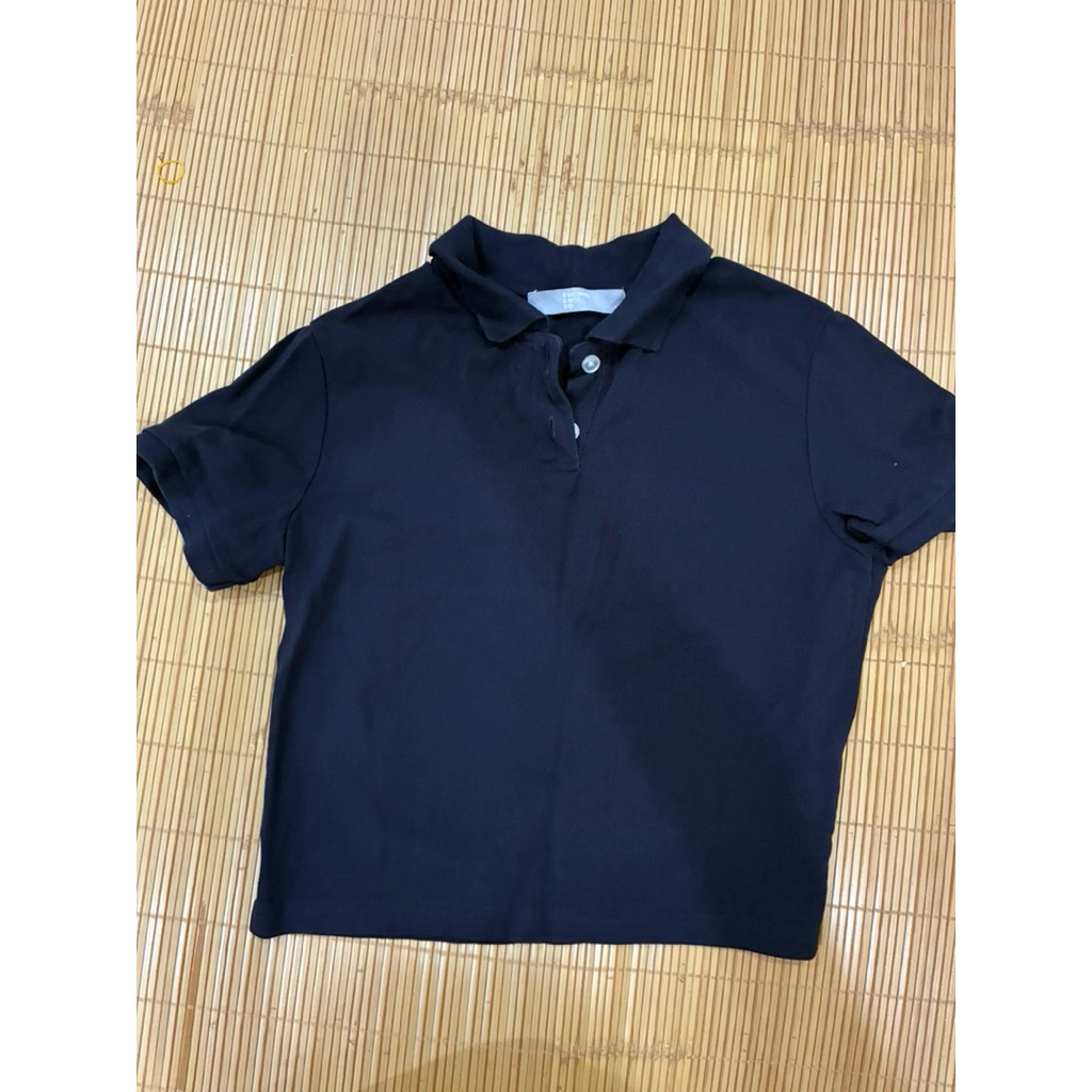 Áo polo dáng crop 8 seconds size M auth