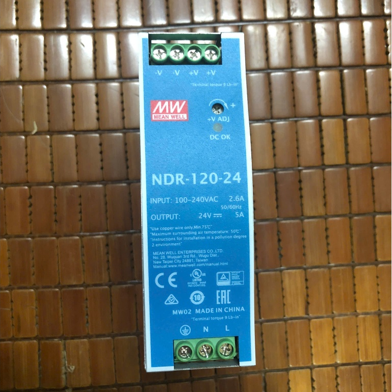 Nguồn Meanwell 24V 5A 10A cài ray NDR-120-24  NDR-240-24. Hàng cũ tháo máy