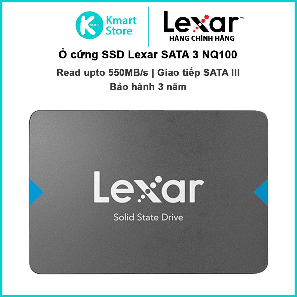Ổ cứng 2.5" SSD Lexar NQ100 | Giao tiếp SATA 3 | Đọc tối đa 550MB/s | Bảo hành 3 năm