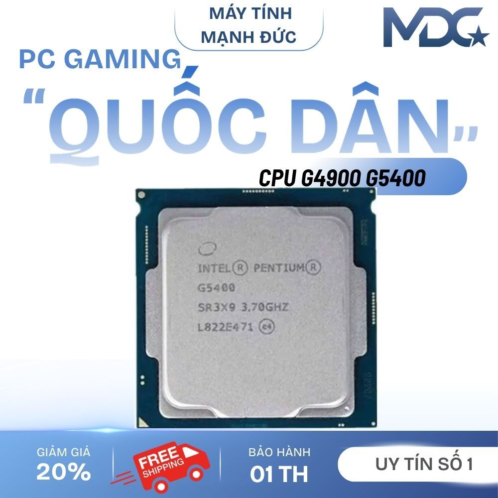 [ Siêu Rẻ ] CPU Pentium G54020/ G5400/ G4900/ 4600 Hàng 2N tháo máy SK 1151V2