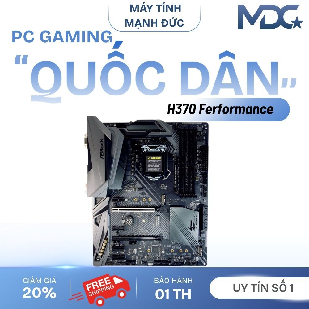 [ Siêu Rẻ ] Bo mạch chủ ASRock B365M Phantom Gaming 4, H370 Ferformance ATX hàng tháo máy bảo hành 1