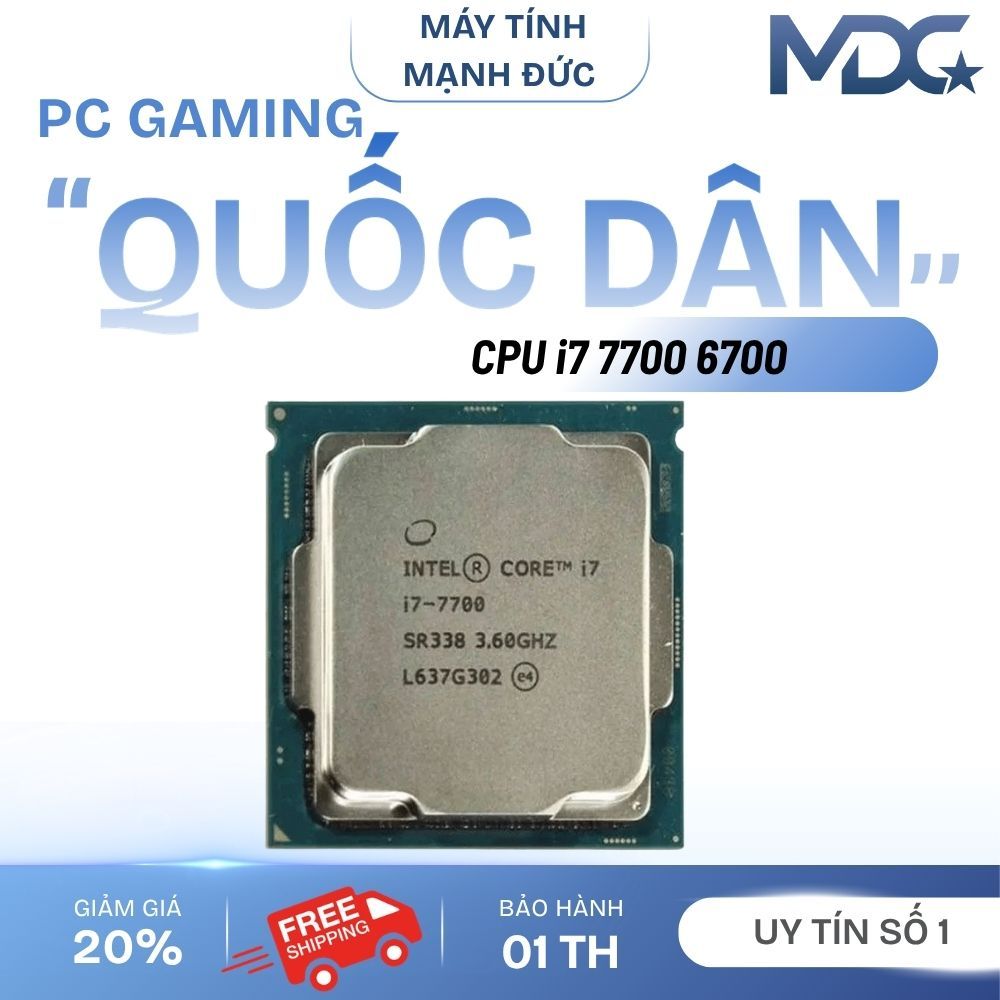 [ Siêu Rẻ ] Bộ vi xử lý Intel Core i7-6700K, i7 6700, i7 7700, i7 7700K hàng tháo máy bảo hành 1 thá